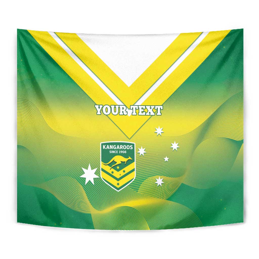 Custom Australia Rugby Tapestry 2024 Kangaroos - Gradient Sporty Style