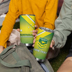 Personalised Australia Rugby Tumbler Cup 2024 Kangaroos - Gradient Sporty Style