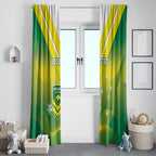 Custom Australia Rugby Window Curtain 2024 Kangaroos - Gradient Sporty Style