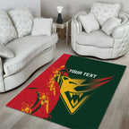 Custom Australia Tasmania Cricket Area Rug Go Tasmanian Tigers - Grunge Style
