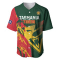 Custom Australia Tasmania Cricket Baseball Jersey Go Tasmanian Tigers - Grunge Style