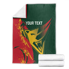Custom Australia Tasmania Cricket Blanket Go Tasmanian Tigers - Grunge Style
