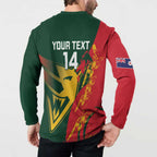 Custom Australia Tasmania Cricket Button Sweatshirt Go Tasmanian Tigers - Grunge Style