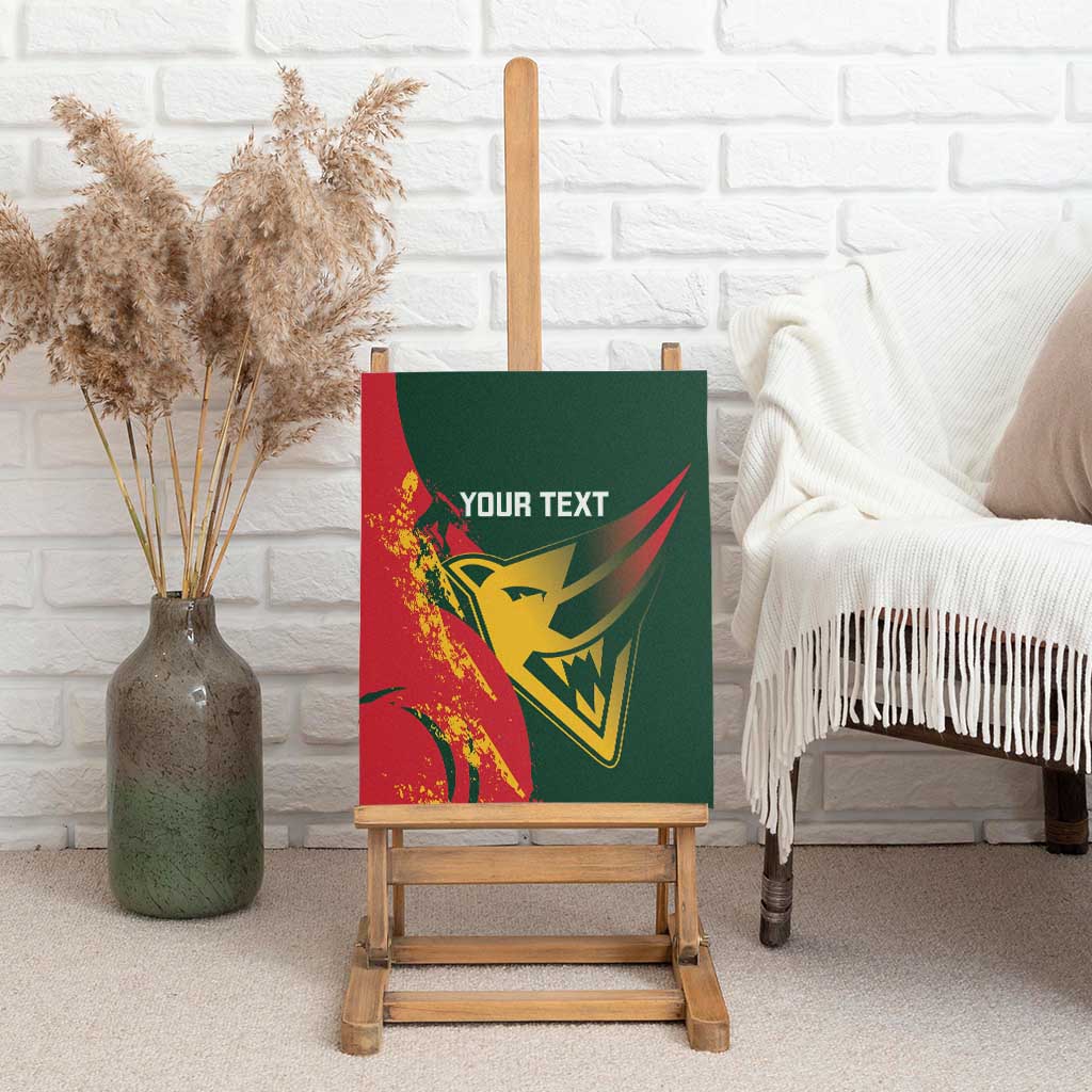 Custom Australia Tasmania Cricket Canvas Wall Art Go Tasmanian Tigers - Grunge Style