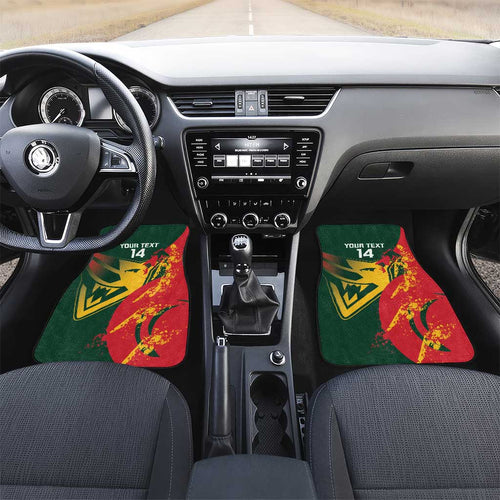 Custom Australia Tasmania Cricket Car Mats Go Tasmanian Tigers - Grunge Style