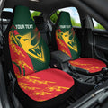 Custom Australia Tasmania Cricket Car Seat Cover Go Tasmanian Tigers - Grunge Style