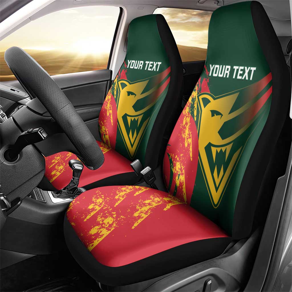 Custom Australia Tasmania Cricket Car Seat Cover Go Tasmanian Tigers - Grunge Style