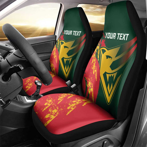 Custom Australia Tasmania Cricket Car Seat Cover Go Tasmanian Tigers - Grunge Style