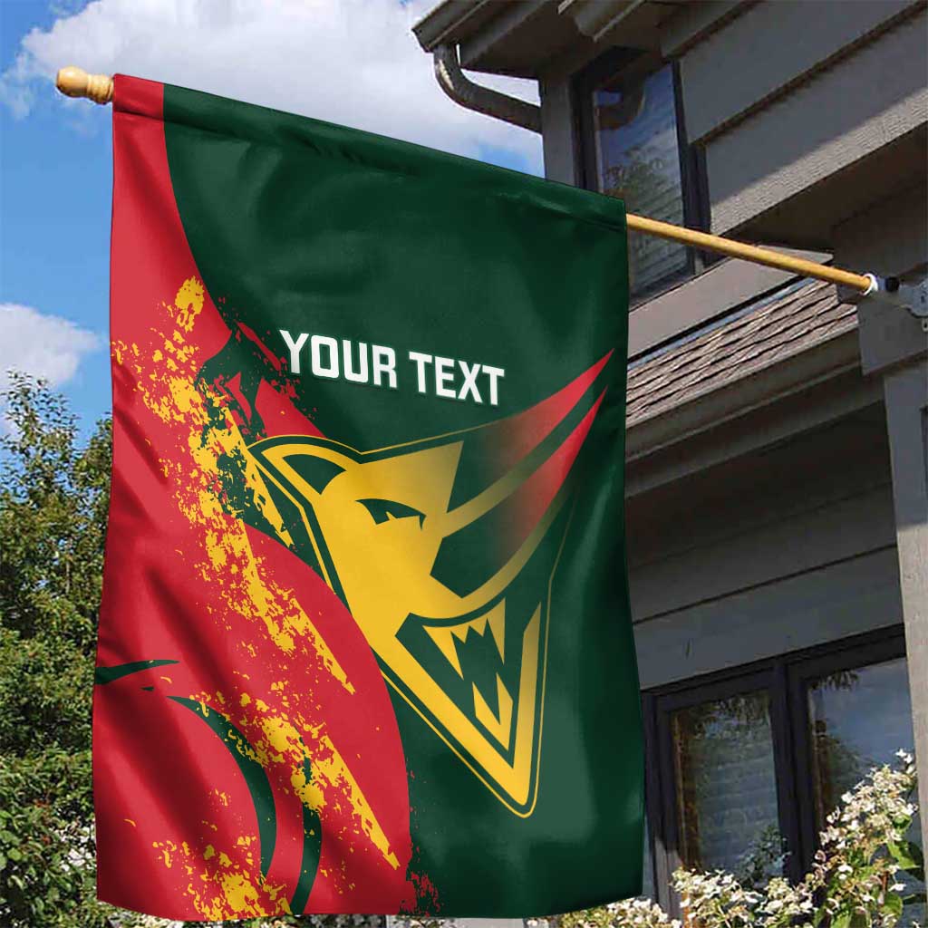 Custom Australia Tasmania Cricket Garden Flag Go Tasmanian Tigers - Grunge Style