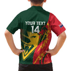 Custom Australia Tasmania Cricket Hawaiian Shirt Go Tasmanian Tigers - Grunge Style