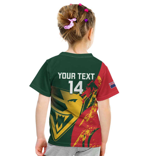 Custom Australia Tasmania Cricket Kid T Shirt Go Tasmanian Tigers - Grunge Style