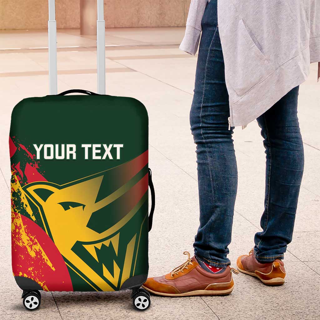 Custom Australia Tasmania Cricket Luggage Cover Go Tasmanian Tigers - Grunge Style