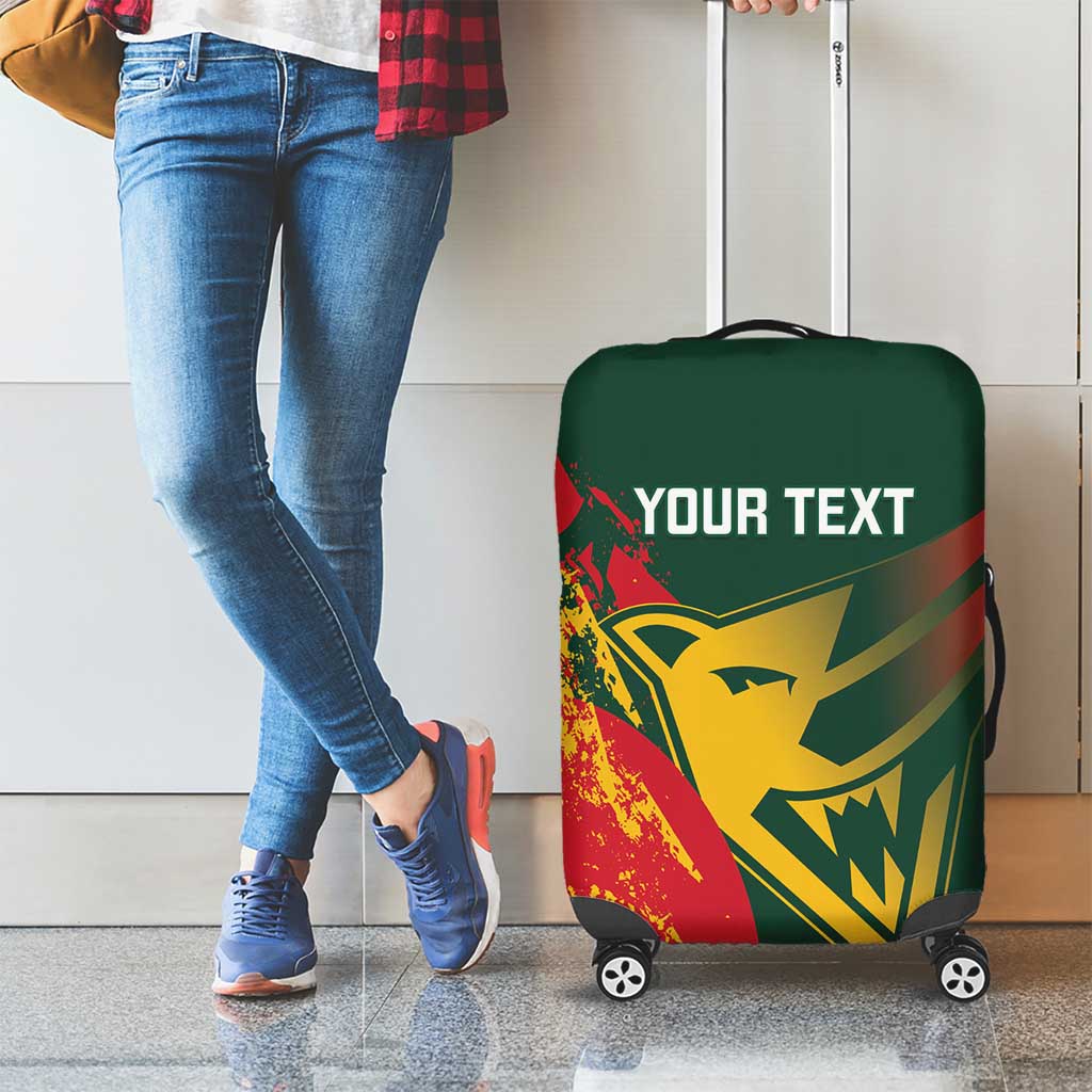 Custom Australia Tasmania Cricket Luggage Cover Go Tasmanian Tigers - Grunge Style