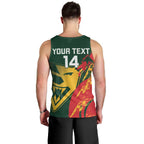 Custom Australia Tasmania Cricket Men Tank Top Go Tasmanian Tigers - Grunge Style