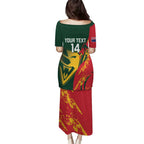 Custom Australia Tasmania Cricket Puletasi Go Tasmanian Tigers - Grunge Style