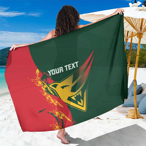 Custom Australia Tasmania Cricket Sarong Go Tasmanian Tigers - Grunge Style