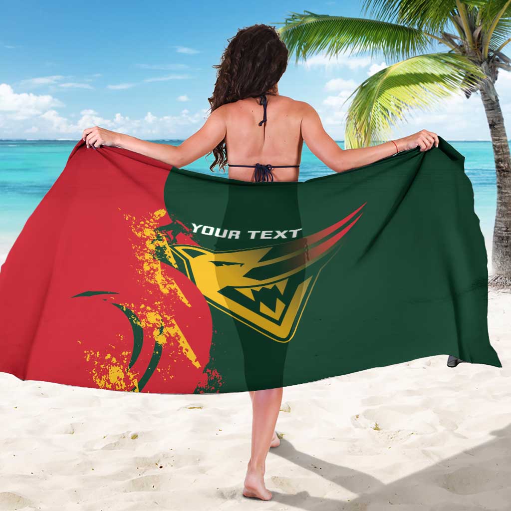 Custom Australia Tasmania Cricket Sarong Go Tasmanian Tigers - Grunge Style