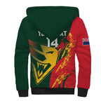 Custom Australia Tasmania Cricket Sherpa Hoodie Go Tasmanian Tigers - Grunge Style