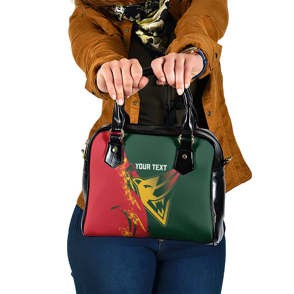 Custom Australia Tasmania Cricket Shoulder Handbag Go Tasmanian Tigers - Grunge Style
