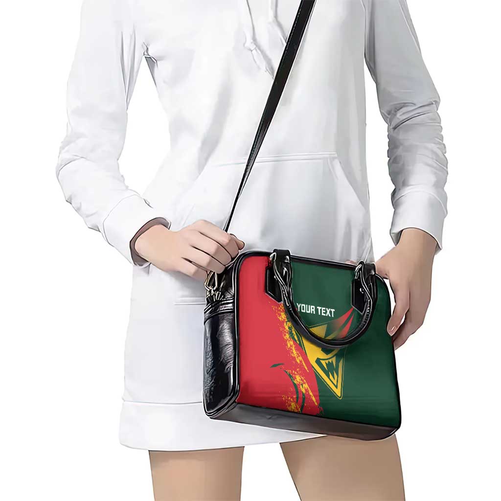 Custom Australia Tasmania Cricket Shoulder Handbag Go Tasmanian Tigers - Grunge Style