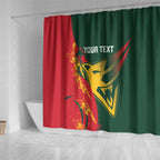 Custom Australia Tasmania Cricket Shower Curtain Go Tasmanian Tigers - Grunge Style