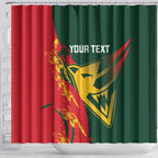 Custom Australia Tasmania Cricket Shower Curtain Go Tasmanian Tigers - Grunge Style