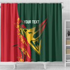 Custom Australia Tasmania Cricket Shower Curtain Go Tasmanian Tigers - Grunge Style