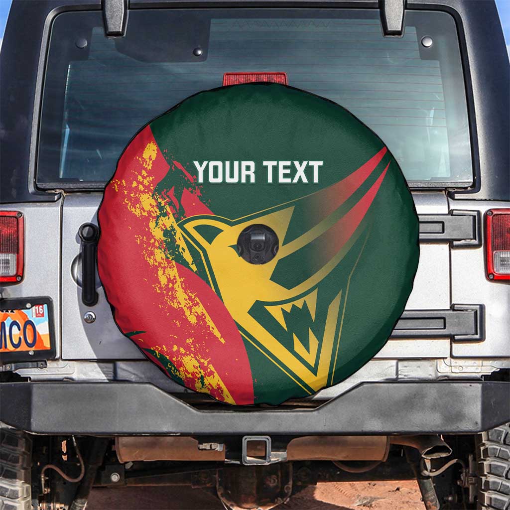Custom Australia Tasmania Cricket Spare Tire Cover Go Tasmanian Tigers - Grunge Style
