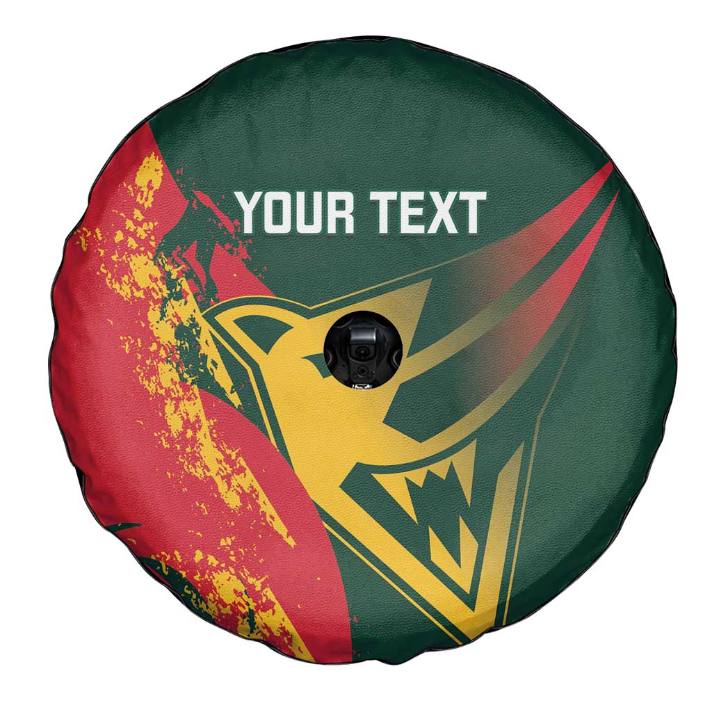 Custom Australia Tasmania Cricket Spare Tire Cover Go Tasmanian Tigers - Grunge Style
