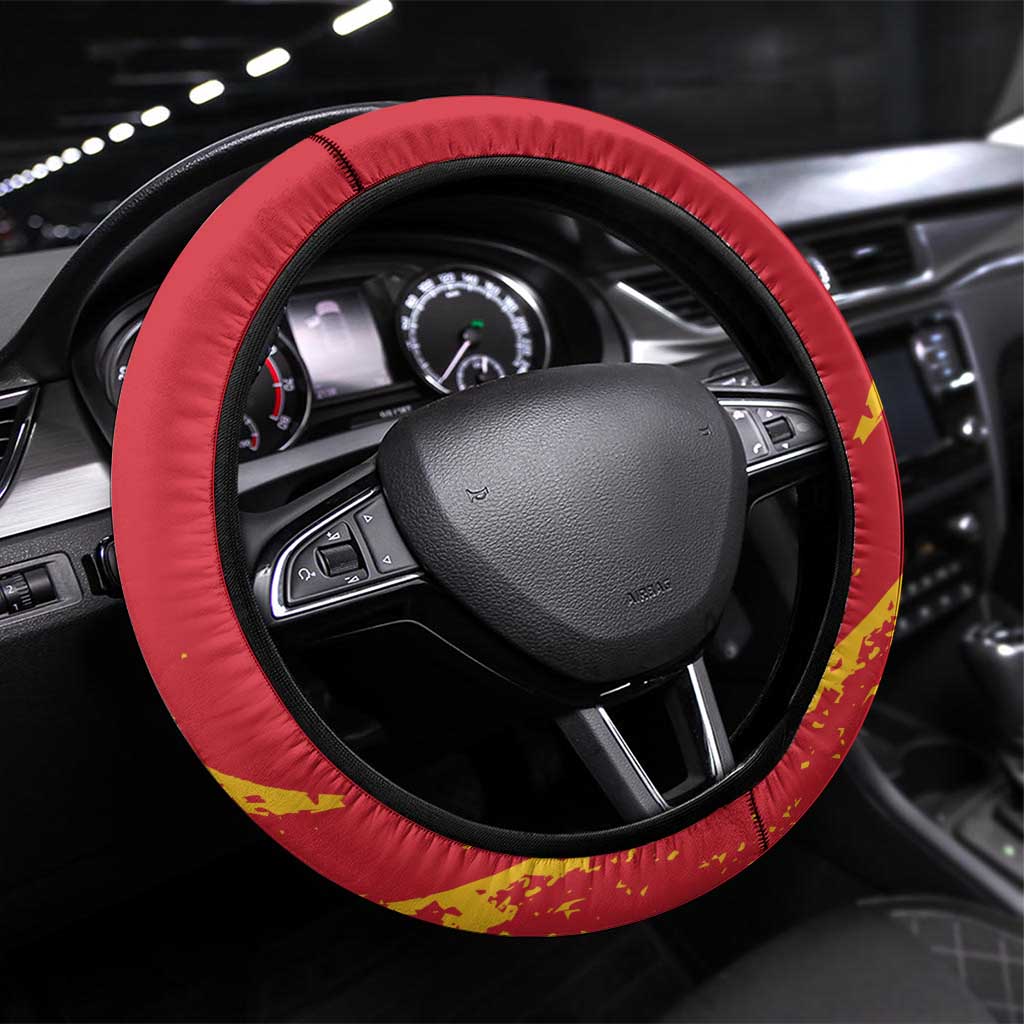 Australia Tasmania Cricket Steering Wheel Cover Go Tasmanian Tigers - Grunge Style