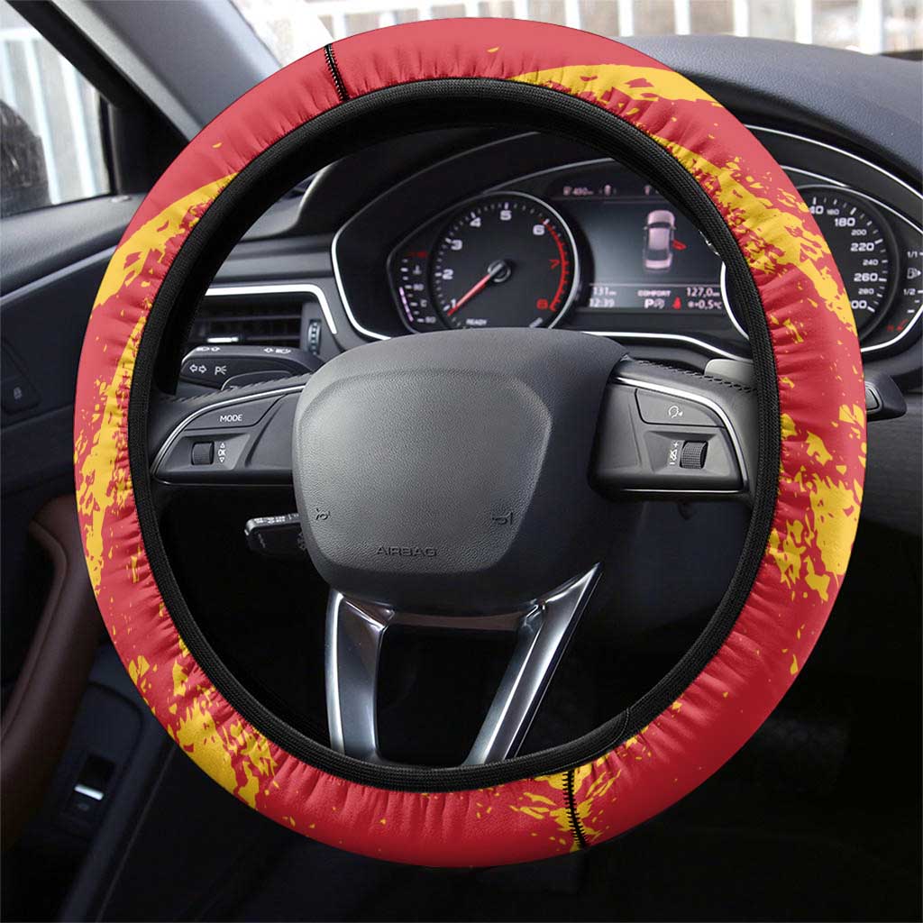 Australia Tasmania Cricket Steering Wheel Cover Go Tasmanian Tigers - Grunge Style