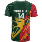 Custom Australia Tasmania Cricket T Shirt Go Tasmanian Tigers - Grunge Style