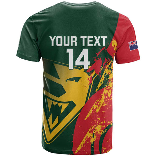 Custom Australia Tasmania Cricket T Shirt Go Tasmanian Tigers - Grunge Style
