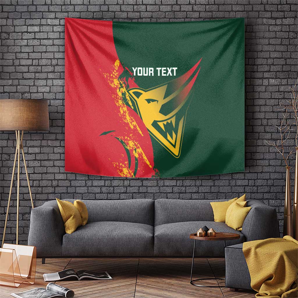 Custom Australia Tasmania Cricket Tapestry Go Tasmanian Tigers - Grunge Style