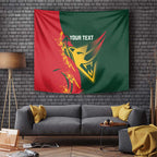 Custom Australia Tasmania Cricket Tapestry Go Tasmanian Tigers - Grunge Style