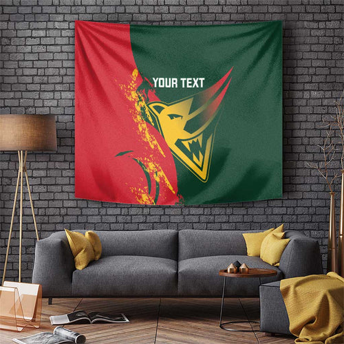 Custom Australia Tasmania Cricket Tapestry Go Tasmanian Tigers - Grunge Style