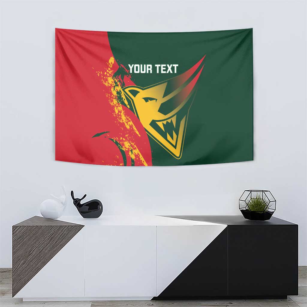Custom Australia Tasmania Cricket Tapestry Go Tasmanian Tigers - Grunge Style