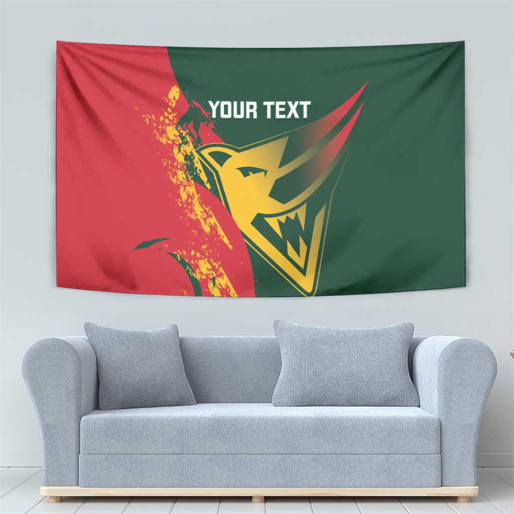 Custom Australia Tasmania Cricket Tapestry Go Tasmanian Tigers - Grunge Style