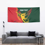 Custom Australia Tasmania Cricket Tapestry Go Tasmanian Tigers - Grunge Style