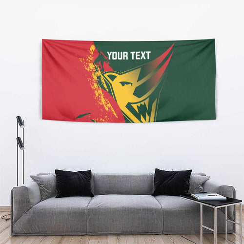 Custom Australia Tasmania Cricket Tapestry Go Tasmanian Tigers - Grunge Style