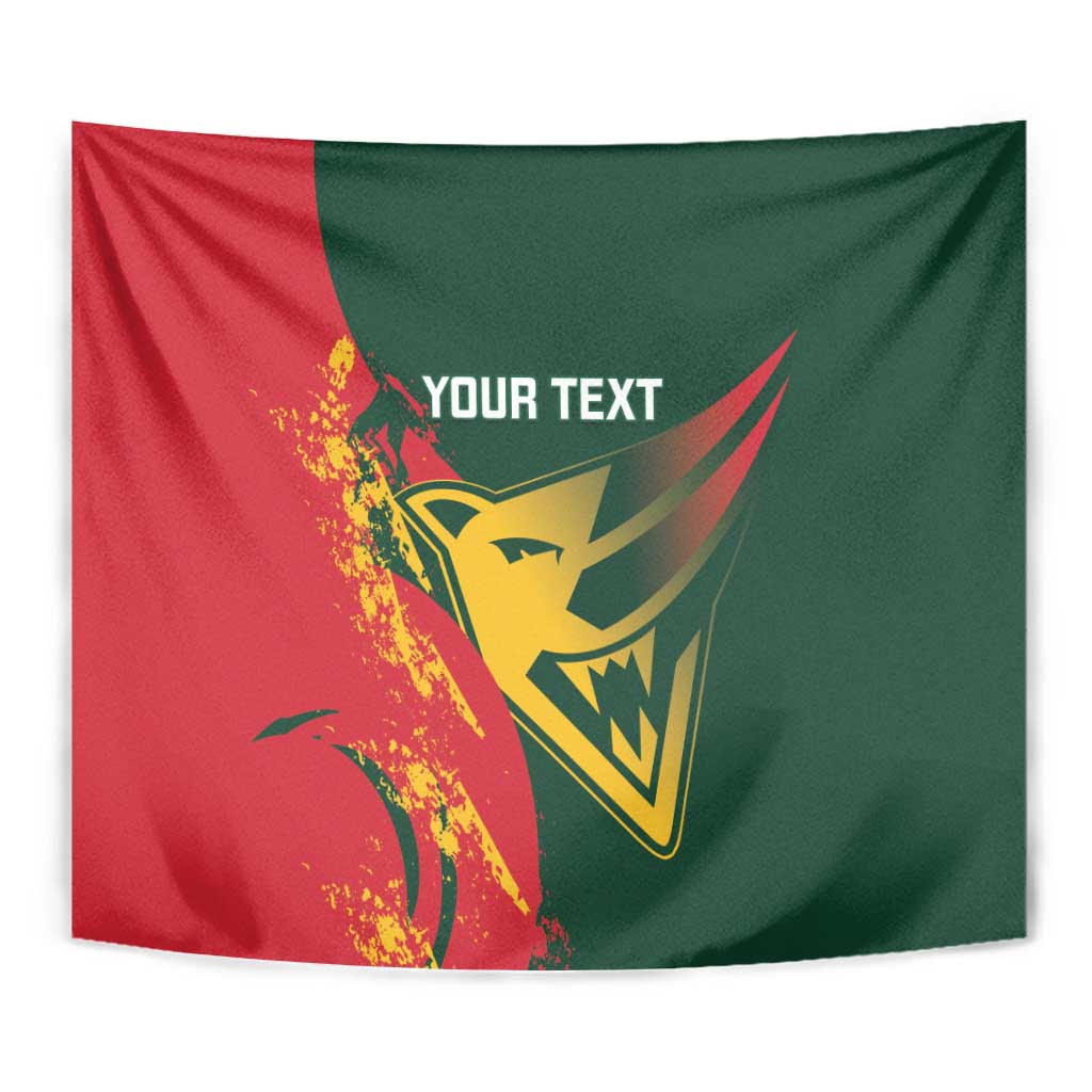Custom Australia Tasmania Cricket Tapestry Go Tasmanian Tigers - Grunge Style