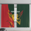 Custom Australia Tasmania Cricket Window Curtain Go Tasmanian Tigers - Grunge Style