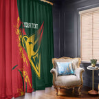 Custom Australia Tasmania Cricket Window Curtain Go Tasmanian Tigers - Grunge Style