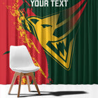 Custom Australia Tasmania Cricket Window Curtain Go Tasmanian Tigers - Grunge Style