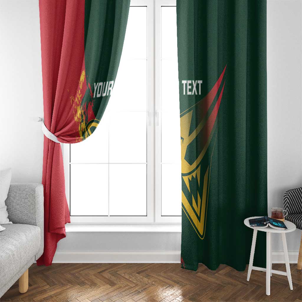 Custom Australia Tasmania Cricket Window Curtain Go Tasmanian Tigers - Grunge Style