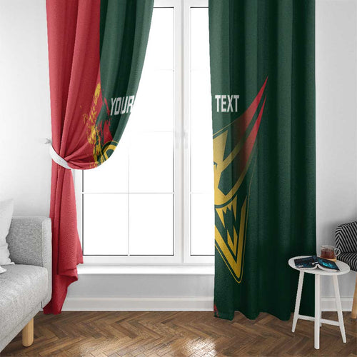 Custom Australia Tasmania Cricket Window Curtain Go Tasmanian Tigers - Grunge Style