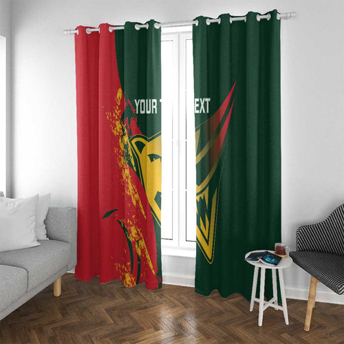 Custom Australia Tasmania Cricket Window Curtain Go Tasmanian Tigers - Grunge Style