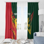 Custom Australia Tasmania Cricket Window Curtain Go Tasmanian Tigers - Grunge Style