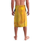 Custom Australia Queensland Cricket Lavalava Go Bulls - Aboriginal Art