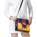 Custom Australia Queensland Cricket Shoulder Handbag Go Bulls - Aboriginal Art